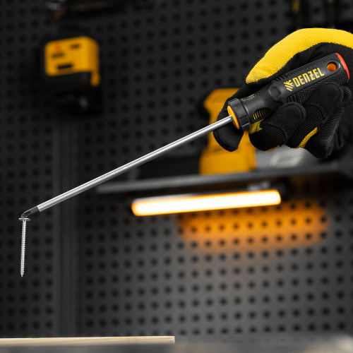 Отвертка, PH2х200 мм, S2, 3к рукоятка Denzel по ценам производителя в Воронеже с доставкой по всей России