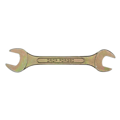 Ключ рожковый, 19 х 22 мм, желтый цинк Сибртех по ценам производителя в Воронеже с доставкой по всей России