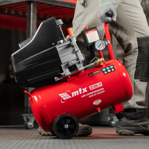 Компрессор воздушный DC1500L/24, 1,5 кВт, 24 л, 210 л/мин MTX по ценам производителя в Воронеже с доставкой по всей России