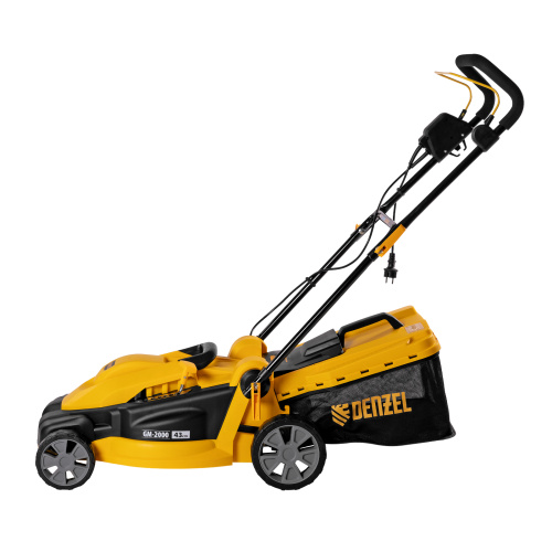 Газонокосилка электрическая GM-2000, 2000 Вт, ширина 43 см, 6 уровней, травосборник 45 л. Denzel по ценам производителя в Воронеже с доставкой по всей России