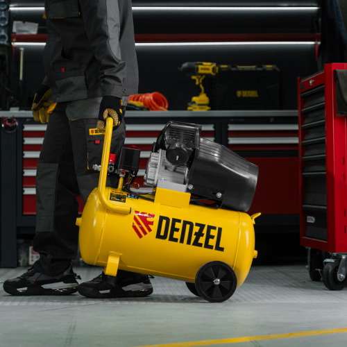 Компрессор воздушный прям. привод DCV1800/50, 1,8 кВт, 50 литров, 320 л/мин Denzel по ценам производителя в Воронеже с доставкой по всей России