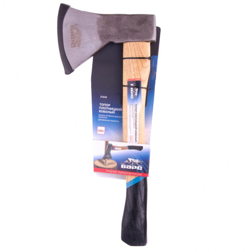 Топор плотницкий, кованый, деревянная рукоятка, 1000 г, пескоструйное покрытие полотна Барс по ценам производителя в Воронеже с доставкой по всей России