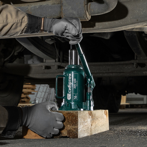 Домкрат гидравлический бутылочный, 16 т, 205-400 мм Сибртех по ценам производителя в Воронеже с доставкой по всей России