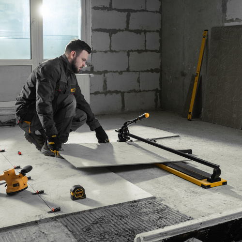 Плиткорез рельсовый 1000х16мм, каретка на подш., стальная станина, усил. рукоятка-пенал Denzel по ценам производителя в Воронеже с доставкой по всей России