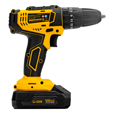 Дрель-шуруповерт аккумуляторная ударная CID-18-02BM, Li-Ion, 18 В, 2 акк. Denzel по ценам производителя в Воронеже с доставкой по всей России