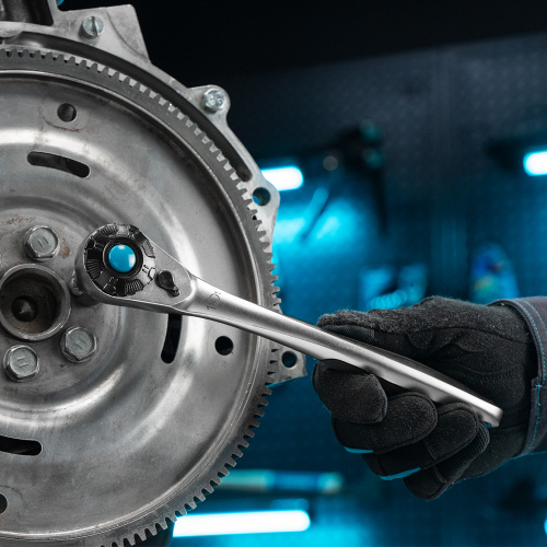 Набор торцевых головок, трещотка 120 зубьев, 1/2", CrV, 12 предметов Gross по ценам производителя в Воронеже с доставкой по всей России