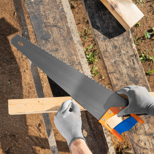 Ножовка по дереву, 500 мм, шаг зубьев 6.5 мм, пластиковая рукоятка по ценам производителя в Воронеже с доставкой по всей России