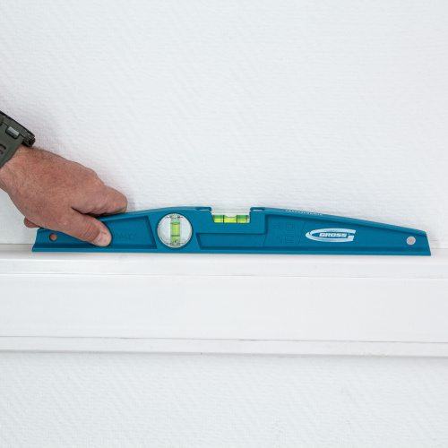 Уровень литой, 400 мм, 2 глазка Gross по ценам производителя в Воронеже с доставкой по всей России