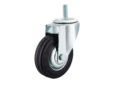 Колесо поворотное SCt 55 125 мм резина с болтом (N) купить в Москве с доставкой по всей России | ProtosMarket.ru