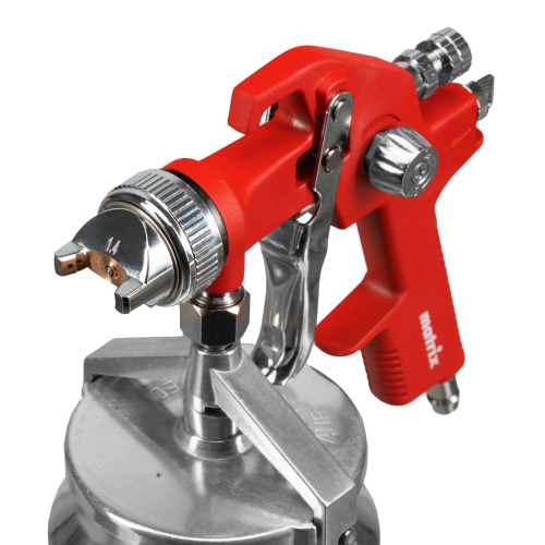 Краскораспылитель HVLP пневмат. с нижним бачком V= 1 л, сопло диаметром 1.4 мм Matrix по ценам производителя в Воронеже с доставкой по всей России