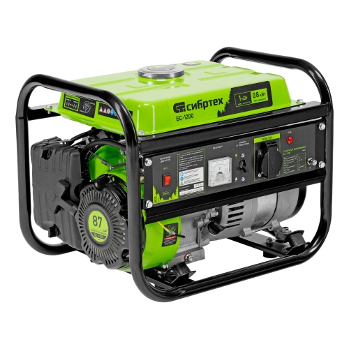 Генератор бензиновый БС-1200, 1 кВт, 230 В, четырехтактный, 5.5 л, ручной стартер Сибртех по ценам производителя в Воронеже с доставкой по всей России