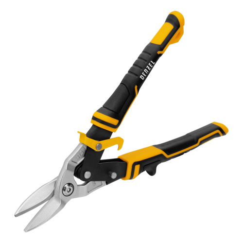 Ножницы по металлу, 270 мм, прямой рез, сталь-CrMo, трехкомпонентные рукоятки Denzel по ценам производителя в Воронеже с доставкой по всей России