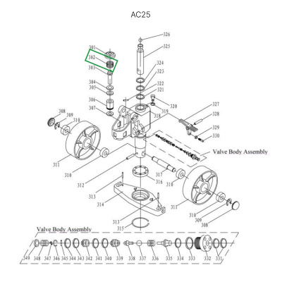 Пружина возвратная малого цилиндра для гидравлических тележек AC25 по ценам производителя в Воронеже с доставкой по всей России