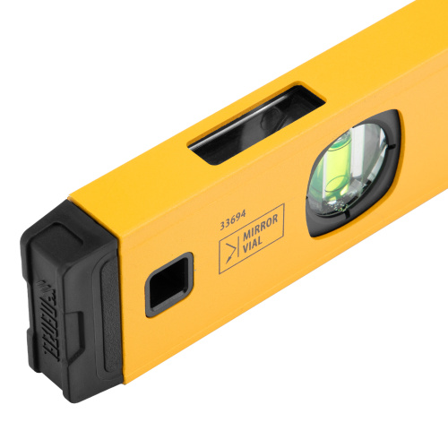 Уровень алюминиевый, магнит, фрезерованный, 3 глазка (1 зеркал.) 0,5 мм/м, 1200 мм Denzel по ценам производителя в Воронеже с доставкой по всей России