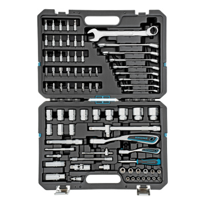 Набор инструментов, 1/4", 1/2", CrV, 120 зубьев, 82 предмета Gross по ценам производителя в Воронеже с доставкой по всей России