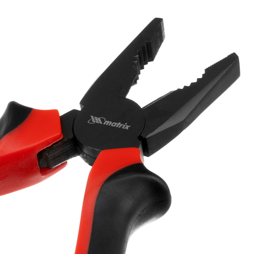 Плоскогубцы комбинированные Black Nickel, 180 мм, двухкомпонентные рукоятки Matrix по ценам производителя в Воронеже с доставкой по всей России