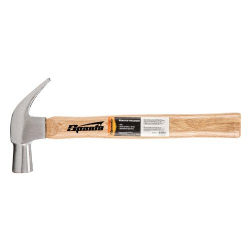 Молоток-гвоздодер, 560 г, боек 29 мм, деревянная рукоятка Sparta по ценам производителя в Воронеже с доставкой по всей России