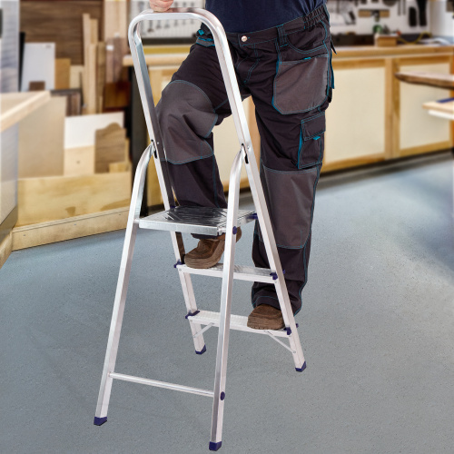 Стремянка усиленная, 3 ступени, алюминиевая, MTX по ценам производителя в Воронеже с доставкой по всей России