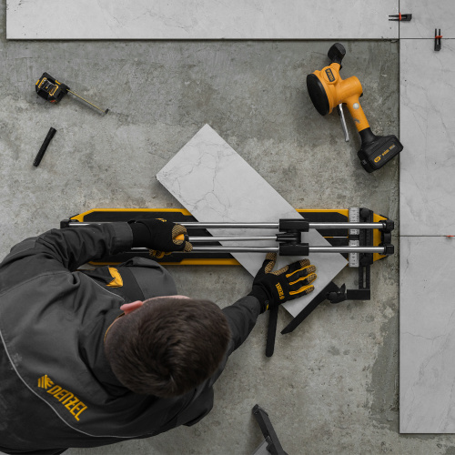 Плиткорез 800х14мм, цельнометал. напр., каретка на подш., стальная станина, рукоятка-пенал Denzel по ценам производителя в Воронеже с доставкой по всей России