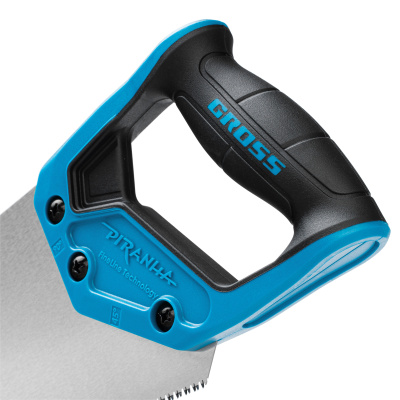 Ножовка по дереву "Piranha", 450 мм, 11-12 TPI, зуб-3D, каленый зуб, двухкомпонентная рукоятка Gross по ценам производителя в Воронеже с доставкой по всей России