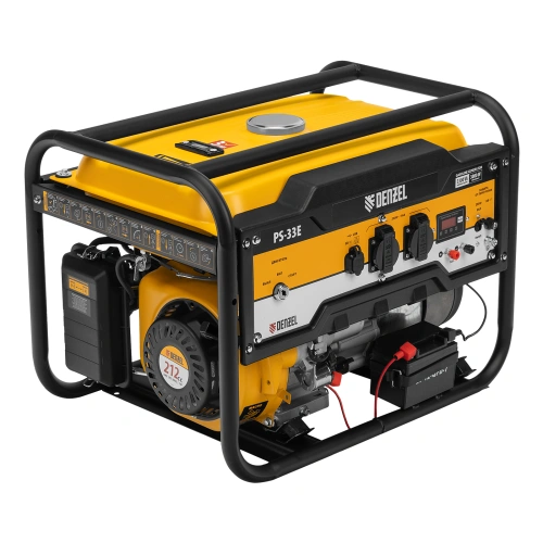 Генератор бензиновый PS-33E, 3.3 кВт, 230В, 15 л, электростартер Denzel по ценам производителя в Воронеже с доставкой по всей России