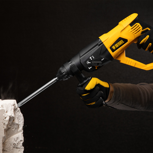 Перфоратор электрический RH-1050-26, SDS-plus, 1050 Вт, 3.2 Дж, 3 плюс 1 режим Denzel по ценам производителя в Воронеже с доставкой по всей России