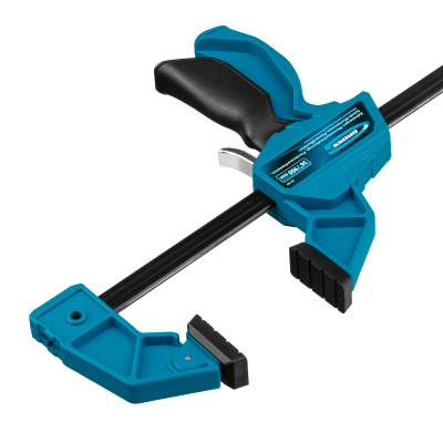 Струбцина реечная, быстрозажимная, пистолетного типа, пошаговый механизм, пластиковый корпус, 900 мм Gross по ценам производителя в Воронеже с доставкой по всей России