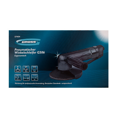 Угловая шлифовальная машина пневматическая G506.5", 11000 об/мин Gross по ценам производителя в Воронеже с доставкой по всей России
