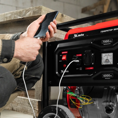 Генератор бензиновый RS-9000, 7 кВт, 230В, ручной стартер MTX по ценам производителя в Воронеже с доставкой по всей России