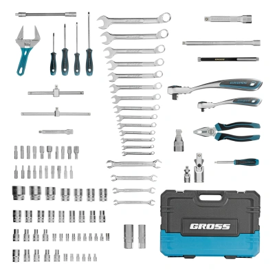 Набор инструментов, 1/4", 1/2", CrV, 120 зубьев, 101 предмет Gross по ценам производителя в Воронеже с доставкой по всей России