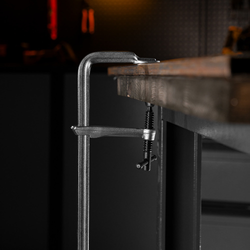 Струбцина F-образная, 120x600мм, кованая Denzel по ценам производителя в Воронеже с доставкой по всей России