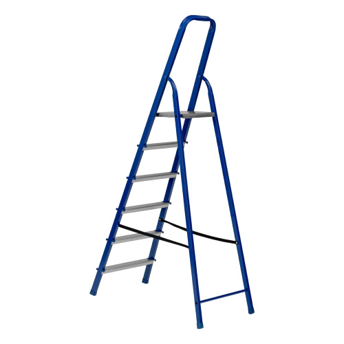 Стремянка, 6 ступеней, стальной профиль, алюминиевые ступени Сибртех по ценам производителя в Воронеже с доставкой по всей России