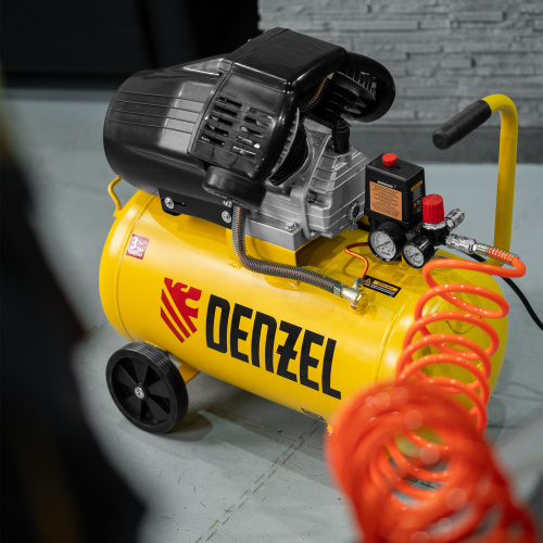 Компрессор воздушный прям. привод DCV1800/50, 1,8 кВт, 50 литров, 320 л/мин Denzel по ценам производителя в Воронеже с доставкой по всей России