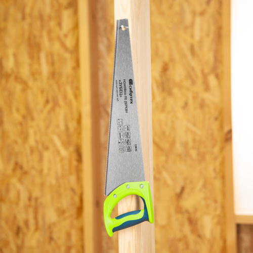 Ножовка по дереву"Зубец" для точных пильных работ, 450 мм, каленый зуб 2D, 14 TPI, двухкомпонентная рукоятка Сибртех по ценам производителя в Воронеже с доставкой по всей России