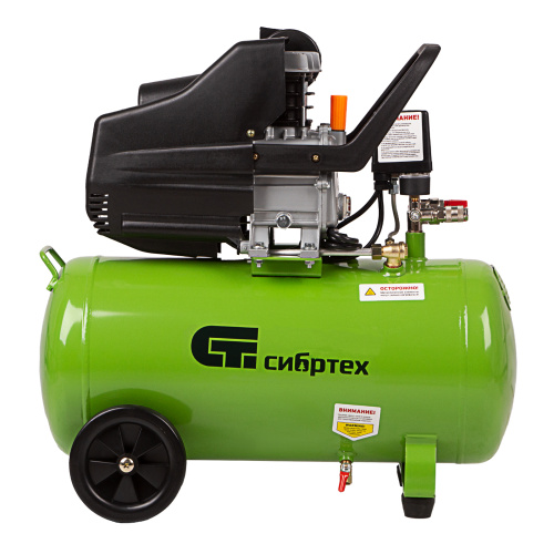 Компрессор воздушный КК-1500/50, 1.5 кВт, 198 л/мин, 50 л, прямой привод, масляный Сибртех по ценам производителя в Воронеже с доставкой по всей России