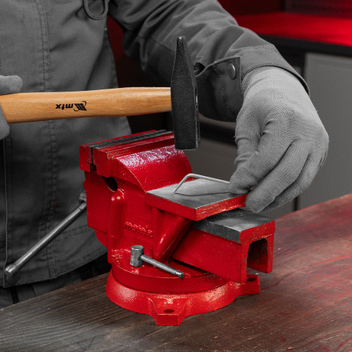 Тиски слесарные, 100 мм, поворотные, с наковальней Matrix по ценам производителя в Воронеже с доставкой по всей России