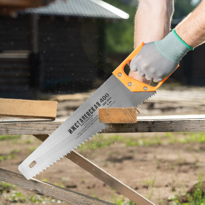 Ножовка по дереву, 400 мм, шаг зубьев 5 мм, пластиковая рукоятка по ценам производителя в Воронеже с доставкой по всей России