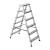 Стремянка двусторонняя 6 ступеней, алюминиевая, Сибртех по ценам производителя в Воронеже с доставкой по всей России