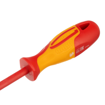 Отвертка диэлектрическая SL5.5 х 125 мм, CrMo, до 1000 В, двухкомпонентная рукоятка Gross по ценам производителя в Воронеже с доставкой по всей России