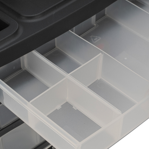 Органайзер для хранения с выдвижными лотками 310х150х260мм, 4 секции, пластик Stels по ценам производителя в Воронеже с доставкой по всей России