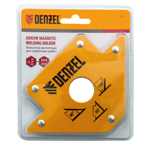 Фиксатор магнитный для сварочных работ, усилие 50 Lb Denzel по ценам производителя в Воронеже с доставкой по всей России