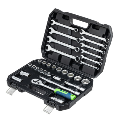 Набор инструментов, 1/2", пластиковый кейс, 32 предмета// Сибртех по ценам производителя в Воронеже с доставкой по всей России