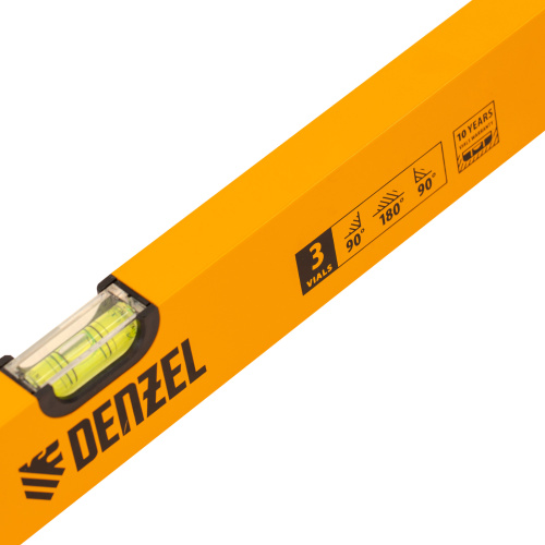 Уровень алюминиевый, 2000 мм, фрезерованный, 3 глазка Denzel по ценам производителя в Воронеже с доставкой по всей России