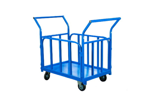 Тележка платформенная TOR ТП-Б (700х1200) с бортами и двумя ручками (колеса 160 мм) по ценам производителя в Воронеже с доставкой по всей России