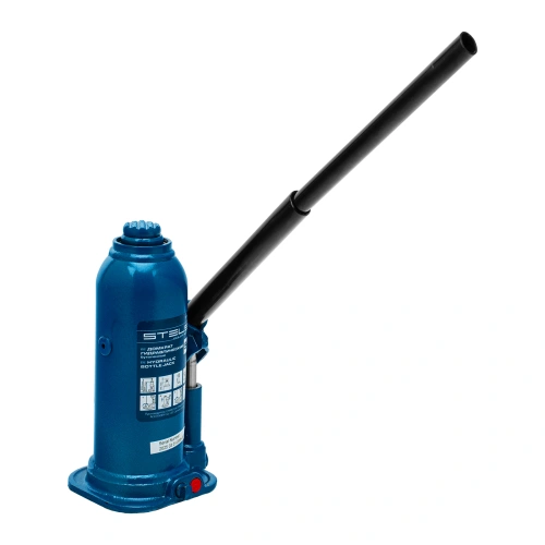 Домкрат гидравлический бутылочный, 5 т, h подъема 207-404 мм, в пластиковом кейсе Stels по ценам производителя в Воронеже с доставкой по всей России