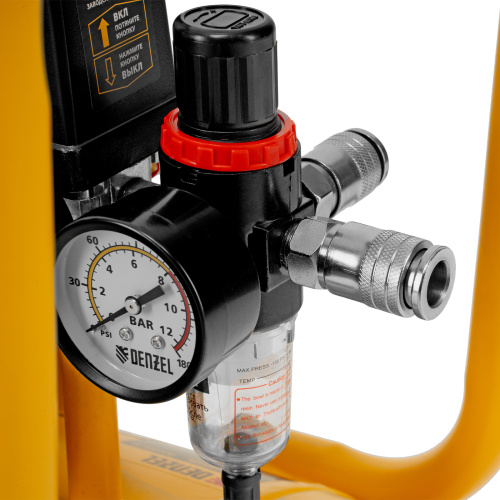 Компрессор безмасляный, малошумный DLS 1500/50, 1500 ВТ, 2x750, 50 л, 260 л/мин Denzel по ценам производителя в Воронеже с доставкой по всей России