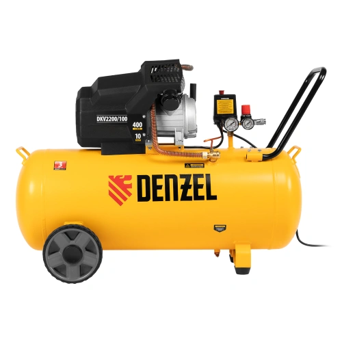 Компрессор воздушный DKV2200/100, Х-PRO 2.2 кВт, 400 л/мин, 100л Denzel по ценам производителя в Воронеже с доставкой по всей России