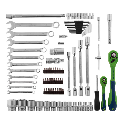 Набор инструментов 89 предметов, CrV 1/2", 1/4" Сибртех по ценам производителя в Воронеже с доставкой по всей России