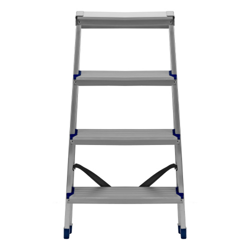 Стремянка двусторонняя 4 ступени, алюминиевая, Сибртех по ценам производителя в Воронеже с доставкой по всей России