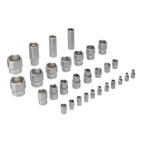 Набор инструментов, 1/2", 1/4", CrV, S2, пластиковый кейс, 100 предметов Denzel по ценам производителя в Воронеже с доставкой по всей России